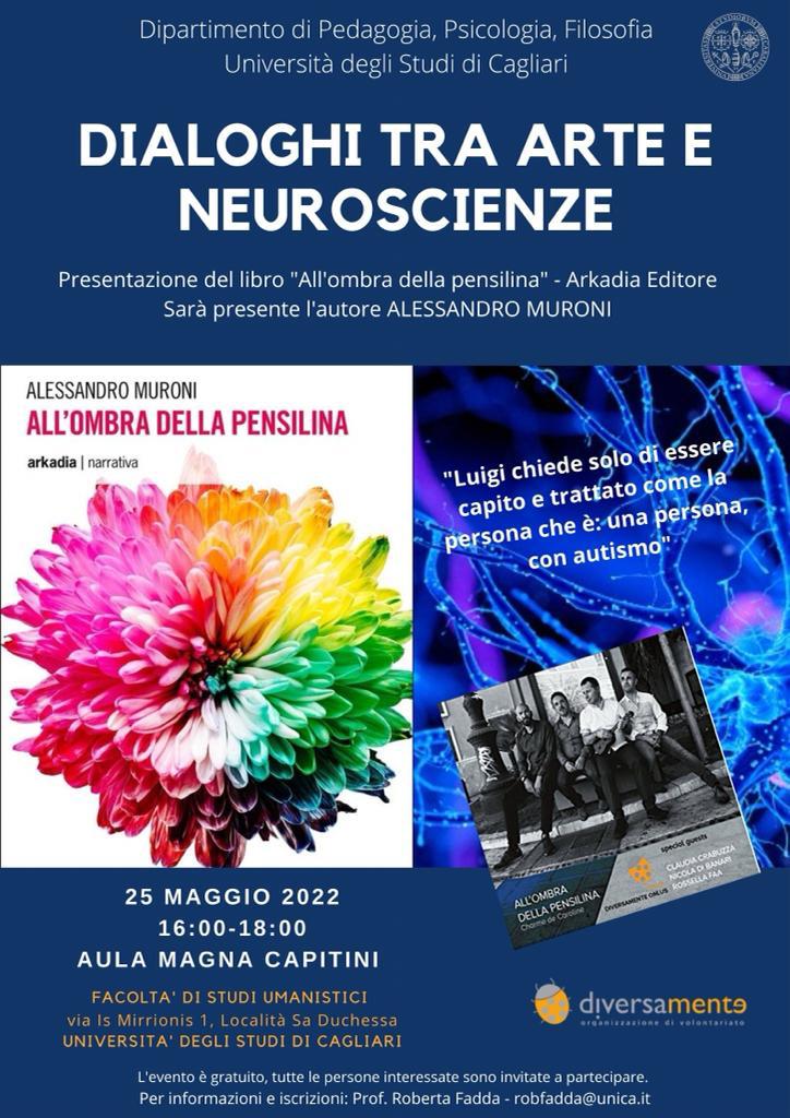 Cagliari 25 Maggio, seminario dal titolo “Dialoghi tra arte e neuroscienze – presentazione del libro All’ombra della pensilina”
