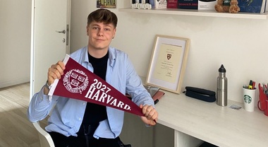 Diciotto anni di Ostia, Lennard Pische è l’unico studente del Lazio tra i sette coetanei italiani ammessi quest’anno a frequentare Harvard